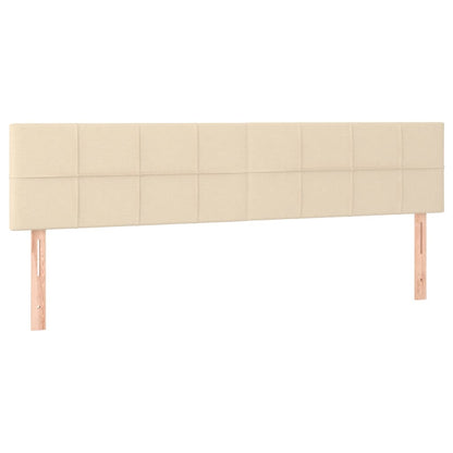 Giroletto a Molle con Materasso Crema 120x190 cm in Tessuto | homemem39