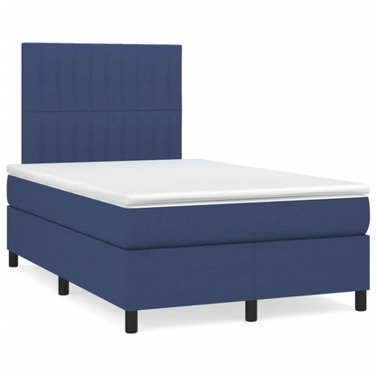 Giroletto a Molle con Materasso Blu 120x190 cm in Tessuto | homemem39