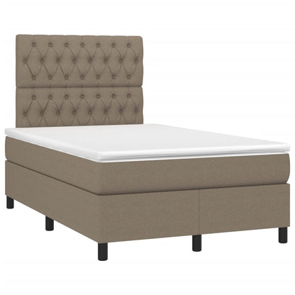 Giroletto a Molle con Materasso Tortora 120x190 cm in Tessuto | homemem39
