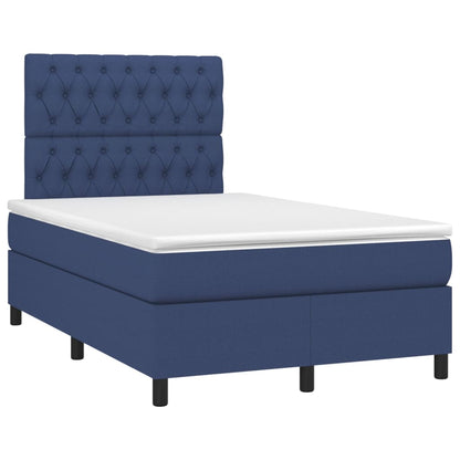 Giroletto a Molle con Materasso Blu 120x190 cm in Tessuto | homemem39