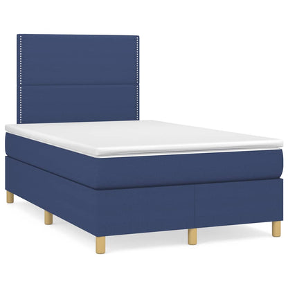 Giroletto a Molle con Materasso Blu 120x190 cm in Tessuto | homemem39