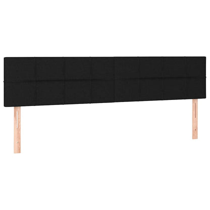 Giroletto a Molle con Materasso Nero 120x190 cm in Tessuto
