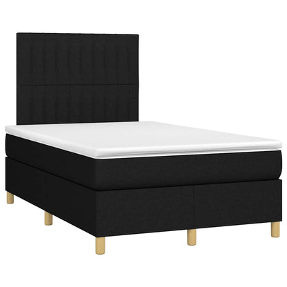 Giroletto a Molle con Materasso Nero 120x190 cm in Tessuto | homemem39