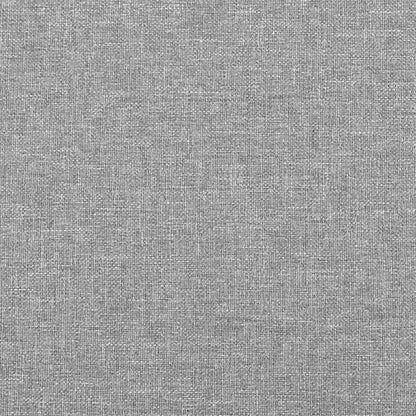 Giroletto a Molle con Materasso Grigio Chiaro 120x190cm Tessuto - homemem39