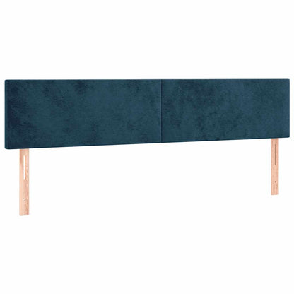 Giroletto a Molle con Materasso Blu Scuro 120x190 cm in Velluto | homemem39