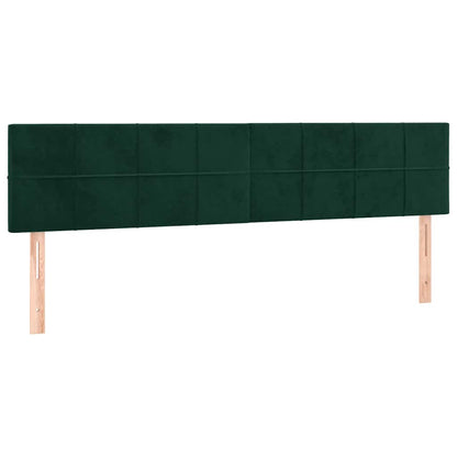 Giroletto a Molle con Materasso Verde Scuro 120x190 cm Velluto | homemem39