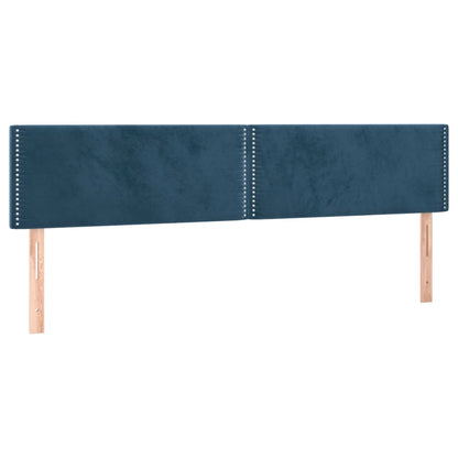 Giroletto a Molle con Materasso Blu Scuro 120x190 cm in Velluto | homemem39