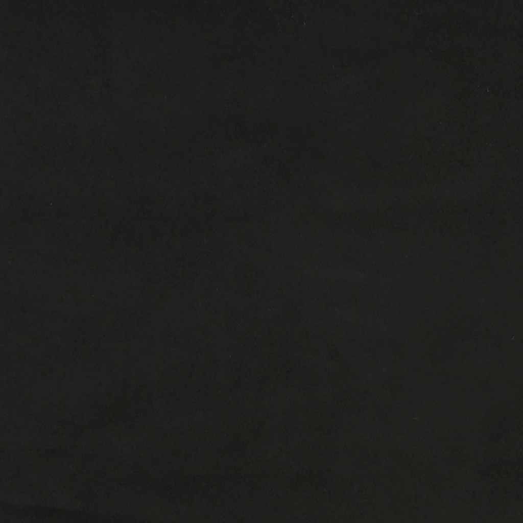 Giroletto a Molle con Materasso Nero 120x190 cm in Velluto - homemem39