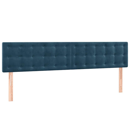 Giroletto a Molle con Materasso Blu Scuro 120x190 cm in Velluto | homemem39