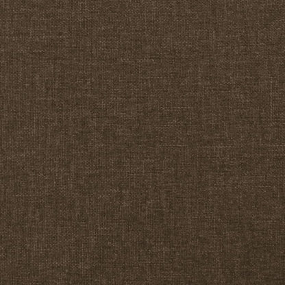 Letto a Molle Materasso e LED MarroneScuro 120x190cm in Tessuto | homemem39