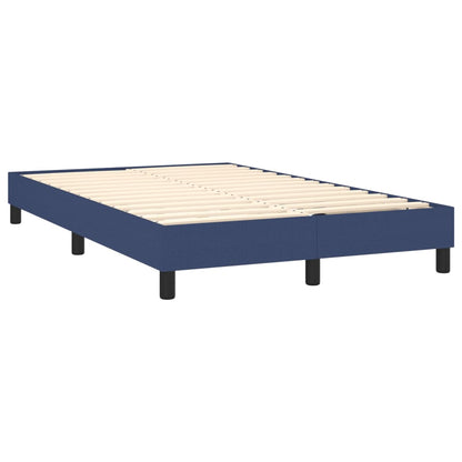 Letto a Molle con Materasso e LED Blu 120x190 cm in Tessuto | homemem39