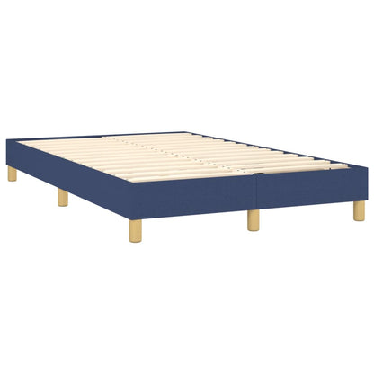 Letto a Molle con Materasso e LED Blu 120x190 cm in Tessuto | homemem39