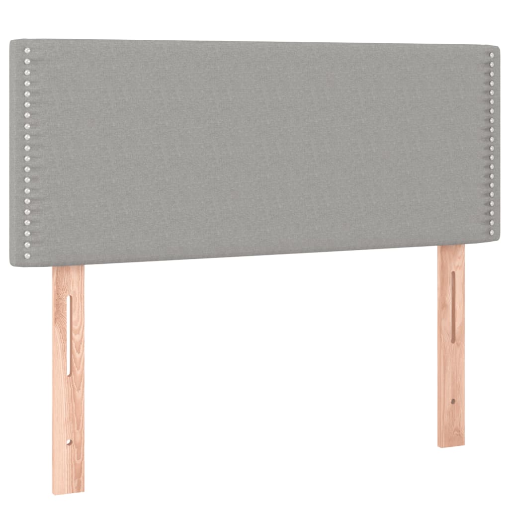 Letto a Molle Materasso e LED Grigio Chiaro 120x190 cm Tessuto | homemem39