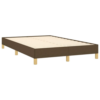 Letto a Molle Materasso e LED MarroneScuro 120x190cm in Tessuto | homemem39