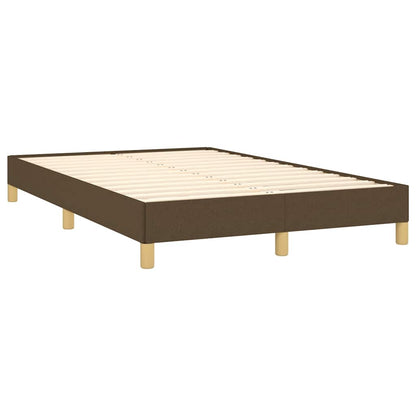Letto a Molle Materasso e LED MarroneScuro 120x190cm in Tessuto | homemem39