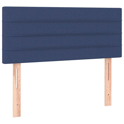 Letto a Molle con Materasso e LED Blu 120x190 cm in Tessuto | homemem39