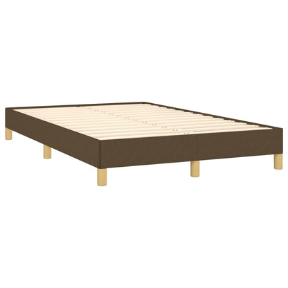 Letto a Molle Materasso e LED MarroneScuro 120x190cm in Tessuto | homemem39