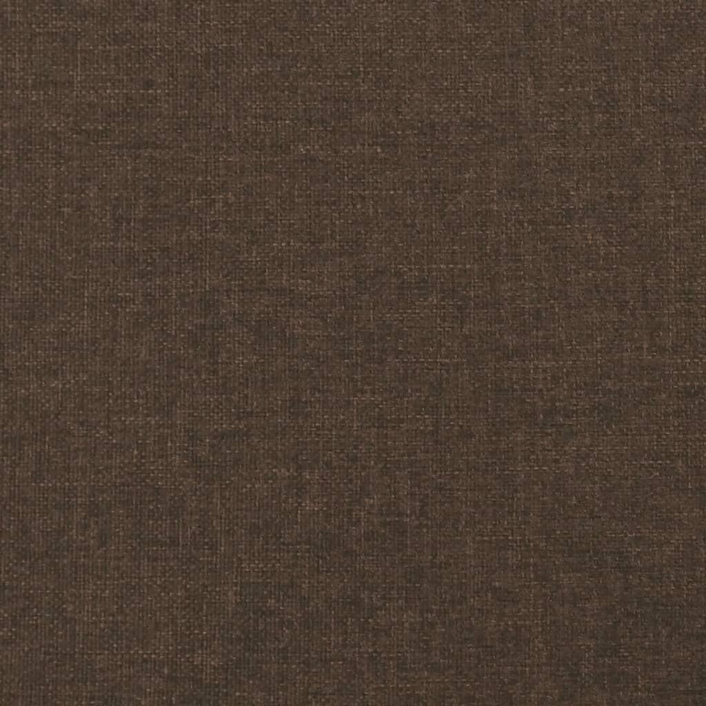 Letto a Molle Materasso e LED MarroneScuro 120x190cm in Tessuto | homemem39