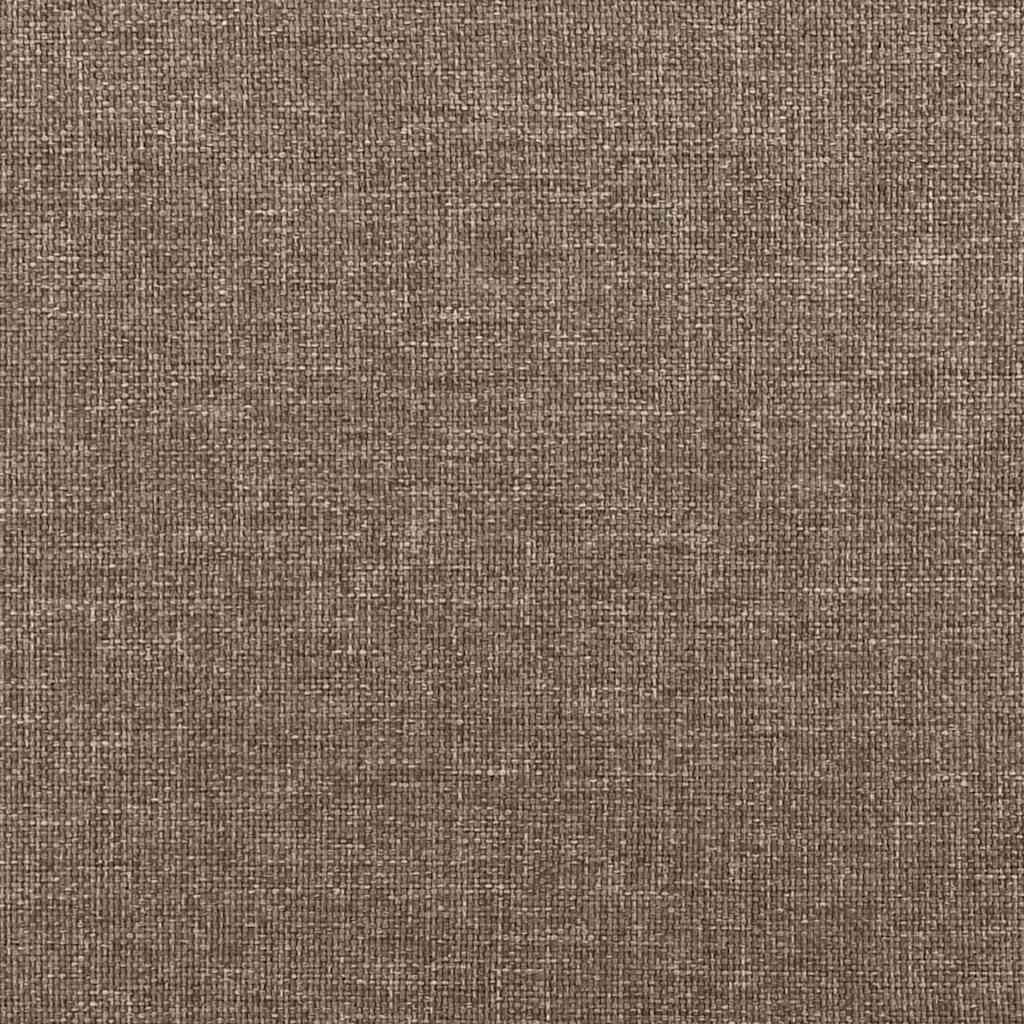 Letto a Molle con Materasso e LED Tortora 120x190 cm in Tessuto | homemem39