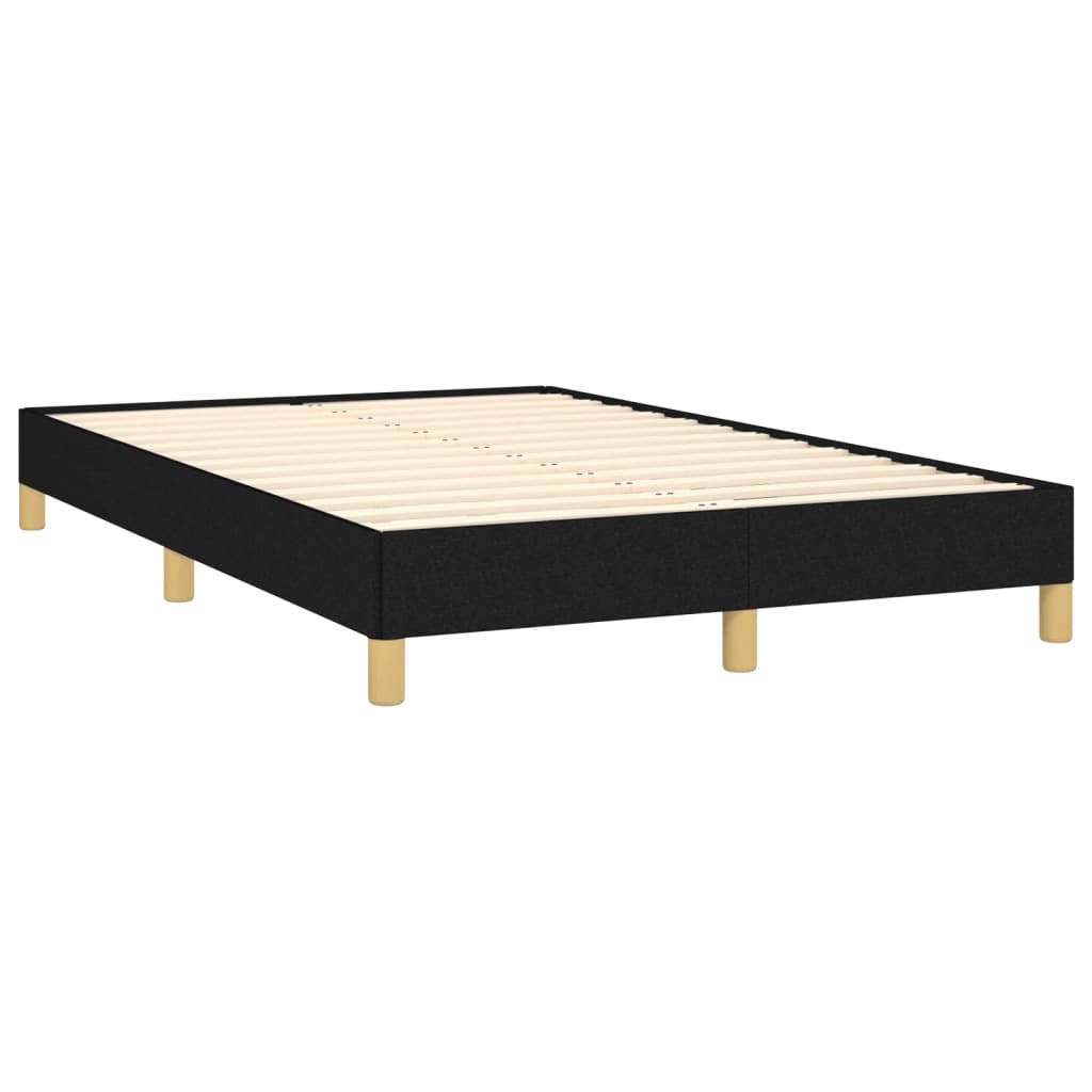 Letto a Molle con Materasso e LED Nero 120x190 cm in Tessuto - homemem39