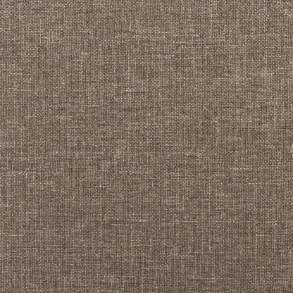 Letto a Molle con Materasso e LED Tortora 120x190 cm in Tessuto | homemem39