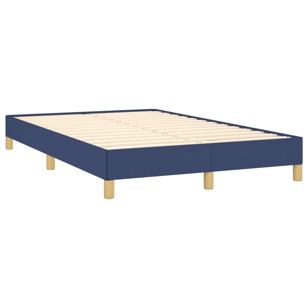Letto a Molle con Materasso e LED Blu 120x190 cm in Tessuto | homemem39