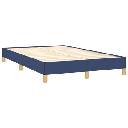 Letto a Molle con Materasso e LED Blu 120x190 cm in Tessuto