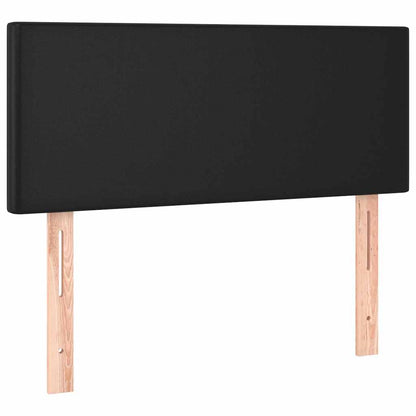 Letto a Molle con Materasso e LED Nero 120x190 cm in Similpelle | homemem39