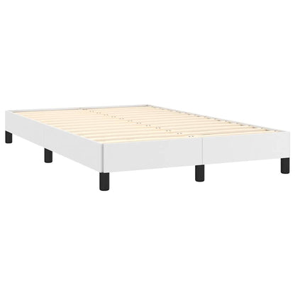 Giroletto Molle con Materasso e LED Bianco 120x190cm Similpelle