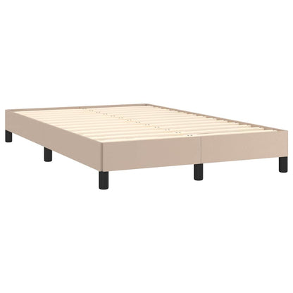 Giroletto Molle Materasso e LED Cappuccino 120x190cm Similpelle | homemem39
