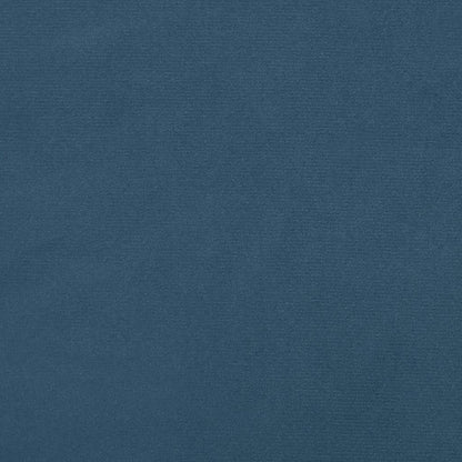 Letto a Molle con Materasso e LED Blu Scuro 120x190 cm in Velluto - homemem39