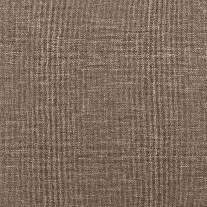 Letto a Molle con Materasso e LED Tortora 120x190 cm in Tessuto | homemem39