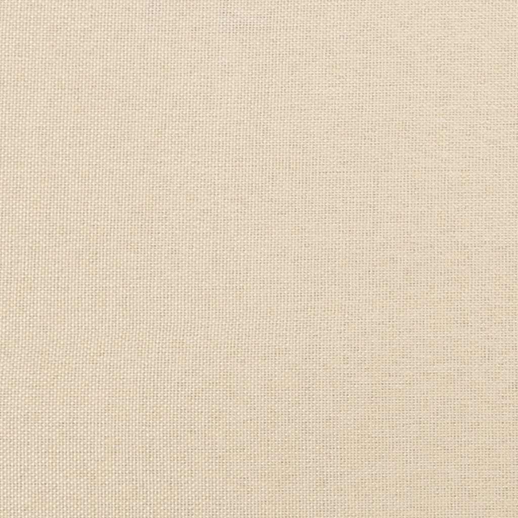 Letto a Molle con Materasso e LED Crema 120x190 cm in Tessuto | homemem39