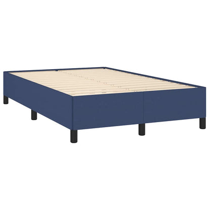 Letto a Molle con Materasso e LED Blu 120x190 cm in Tessuto - homemem39