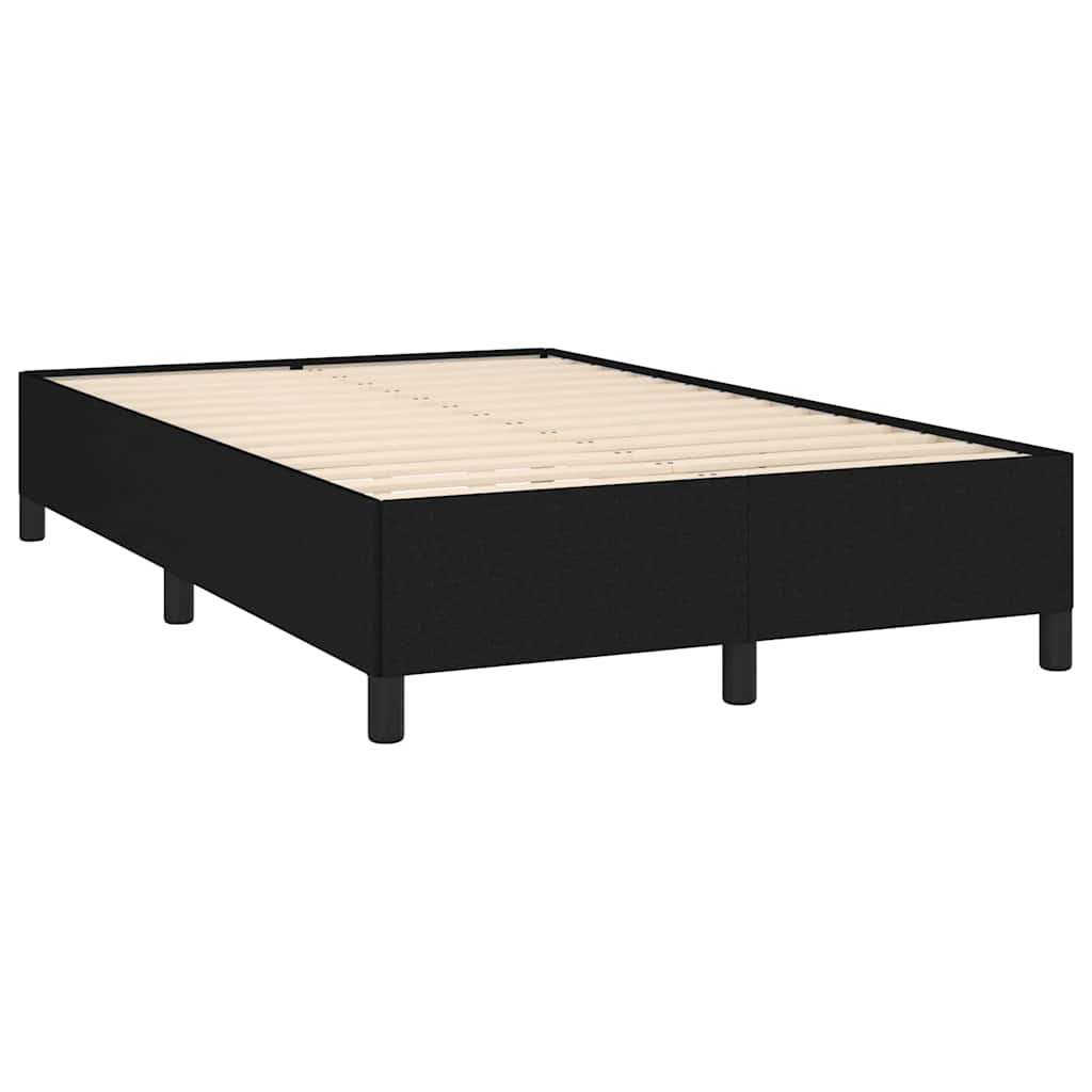 Letto a Molle con Materasso e LED Nero 120x190 cm in Tessuto - homemem39