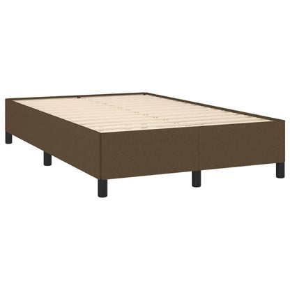 Letto a Molle Materasso e LED MarroneScuro 120x190cm in Tessuto | homemem39