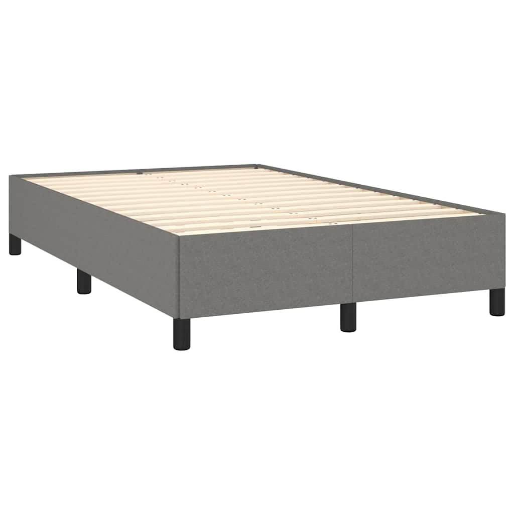 Letto a Molle Materasso e LED Grigio Scuro 120x190cm in Tessuto - homemem39