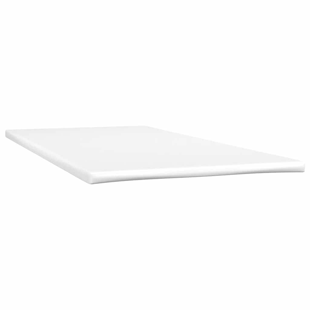 Letto a Molle con Materasso e LED Nero 120x190 cm in Tessuto