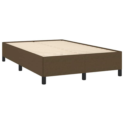 Letto a Molle Materasso e LED MarroneScuro 120x190cm in Tessuto | homemem39