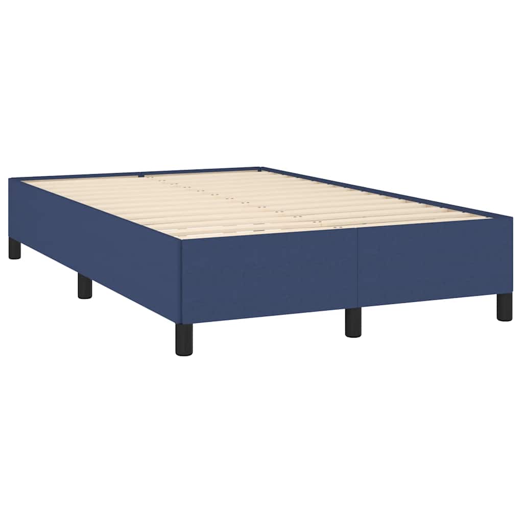 Letto a Molle con Materasso e LED Blu 120x190 cm in Tessuto | homemem39