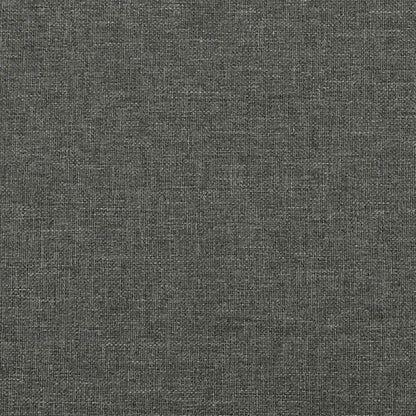 Letto a Molle Materasso e LED Grigio Scuro 120x190cm in Tessuto
