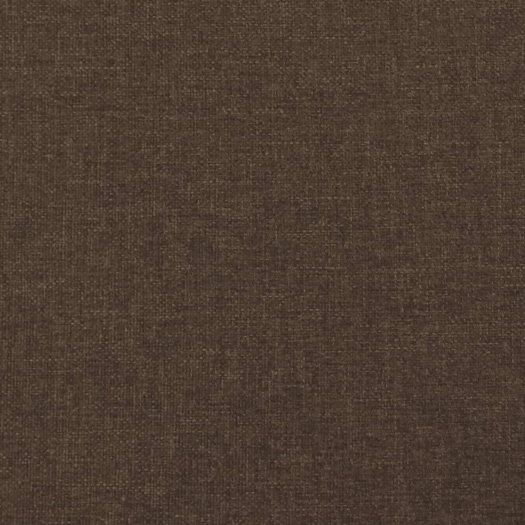 Letto a Molle Materasso e LED MarroneScuro 120x190cm in Tessuto | homemem39