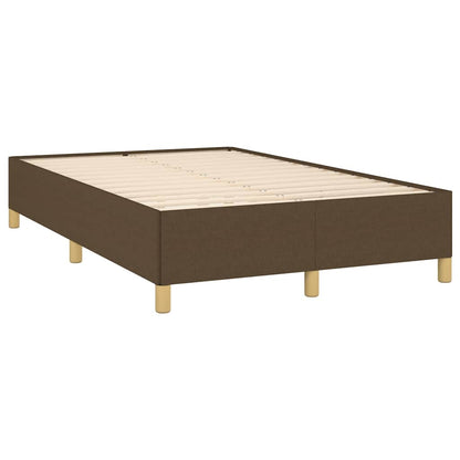 Letto a Molle Materasso e LED MarroneScuro 120x190cm in Tessuto | homemem39