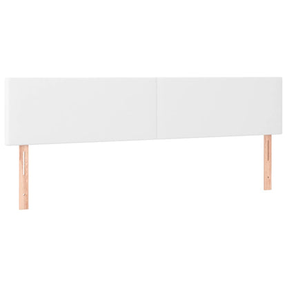 Giroletto Molle con Materasso e LED Bianco 120x190cm Similpelle | homemem39