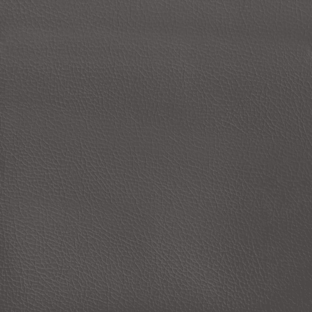 Giroletto Molle con Materasso e LED Grigio 120x190cm Similpelle | homemem39