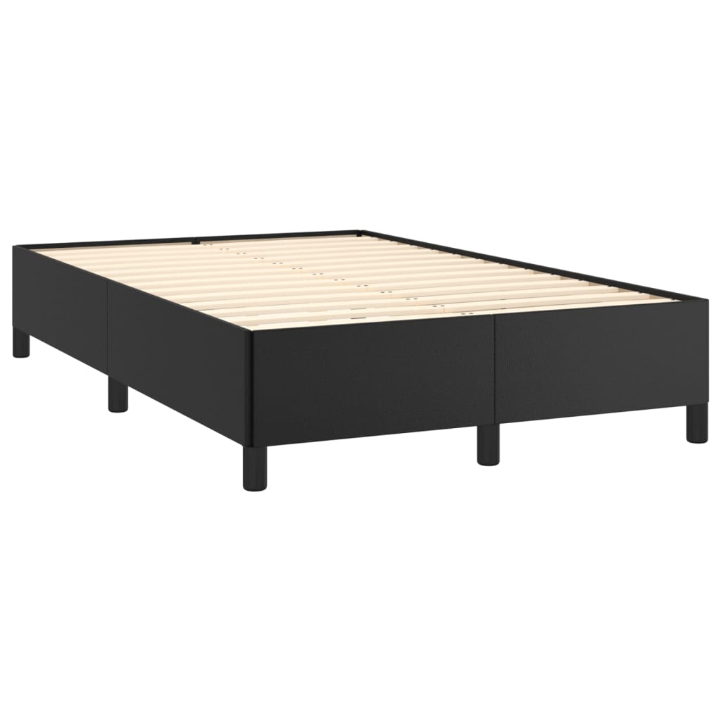 Letto a Molle con Materasso e LED Nero 120x190 cm in Similpelle | homemem39
