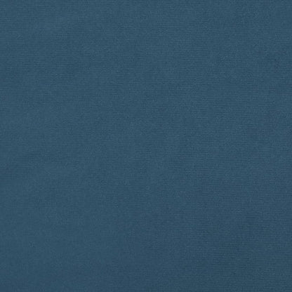 Letto a Molle Materasso e LED Blu Scuro 120x190 cm in Velluto | homemem39