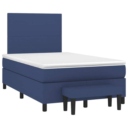 Giroletto a Molle con Materasso Blu 120x190 cm in Tessuto | homemem39