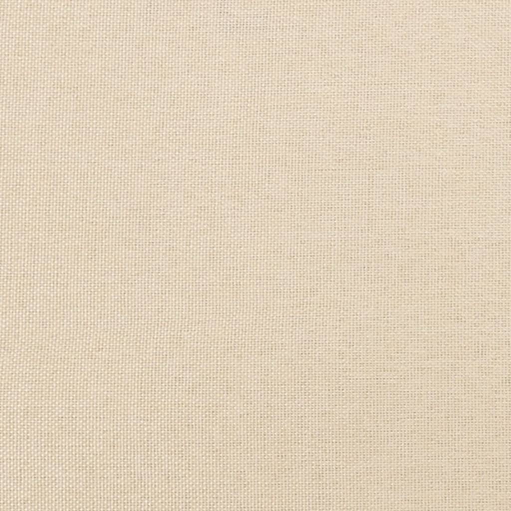 Giroletto a Molle con Materasso Crema 120x190 cm in Tessuto | homemem39
