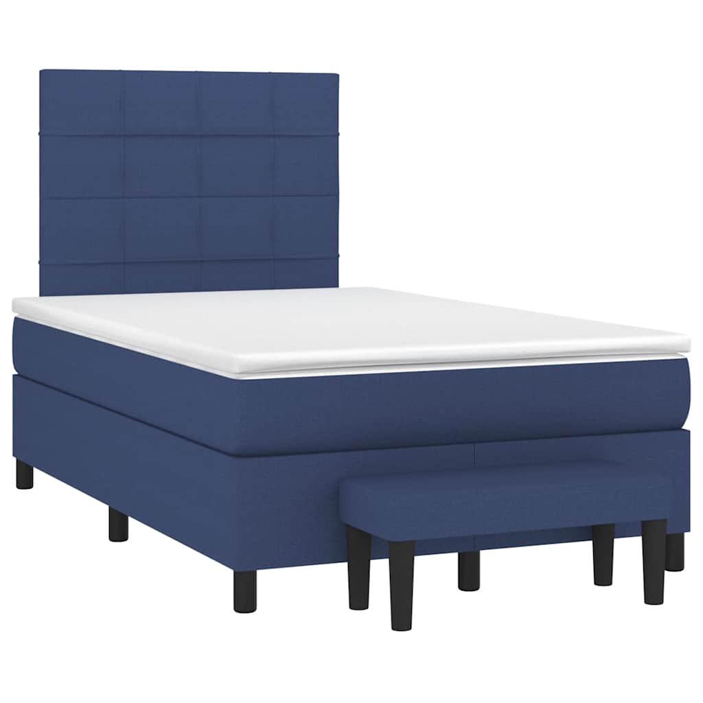 Giroletto a Molle con Materasso Blu 120x190 cm in Tessuto | homemem39